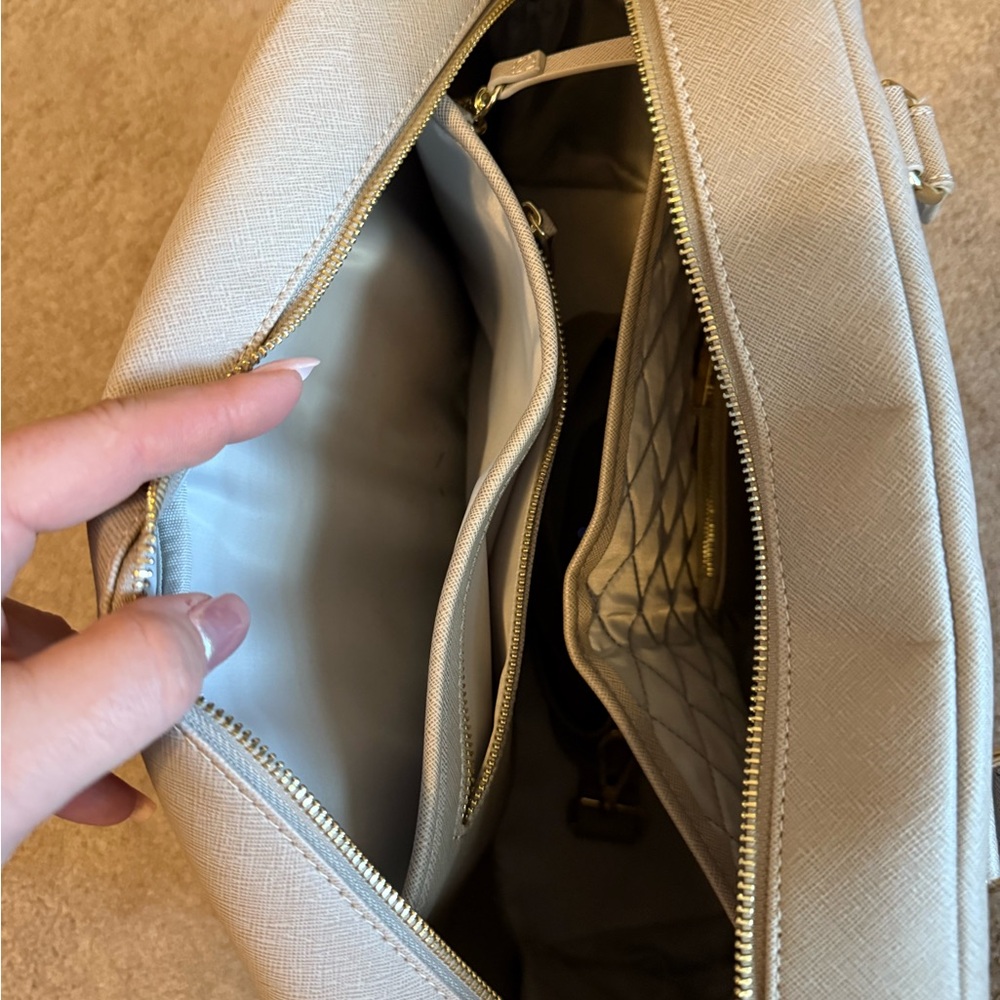 Stackers  weekender tote bag  in taupe - Picture 2 of 9